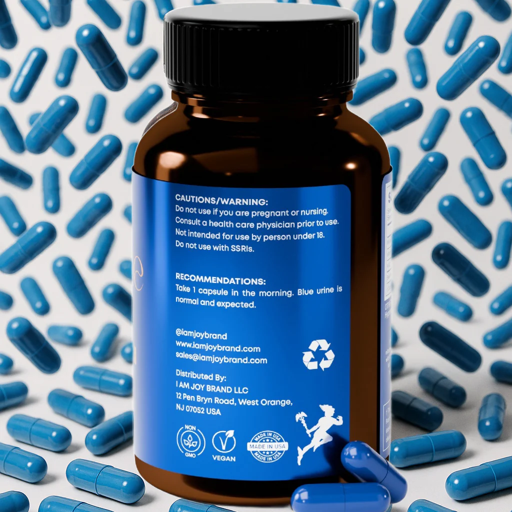 Blue Methylene Capsules with NAC, Vitamin C, Beet Root Powder - Image 7
