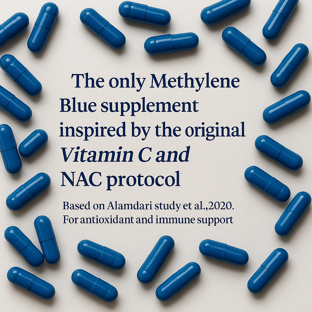 Blue Methylene Capsules with NAC, Vitamin C, Beet Root Powder - Image 9