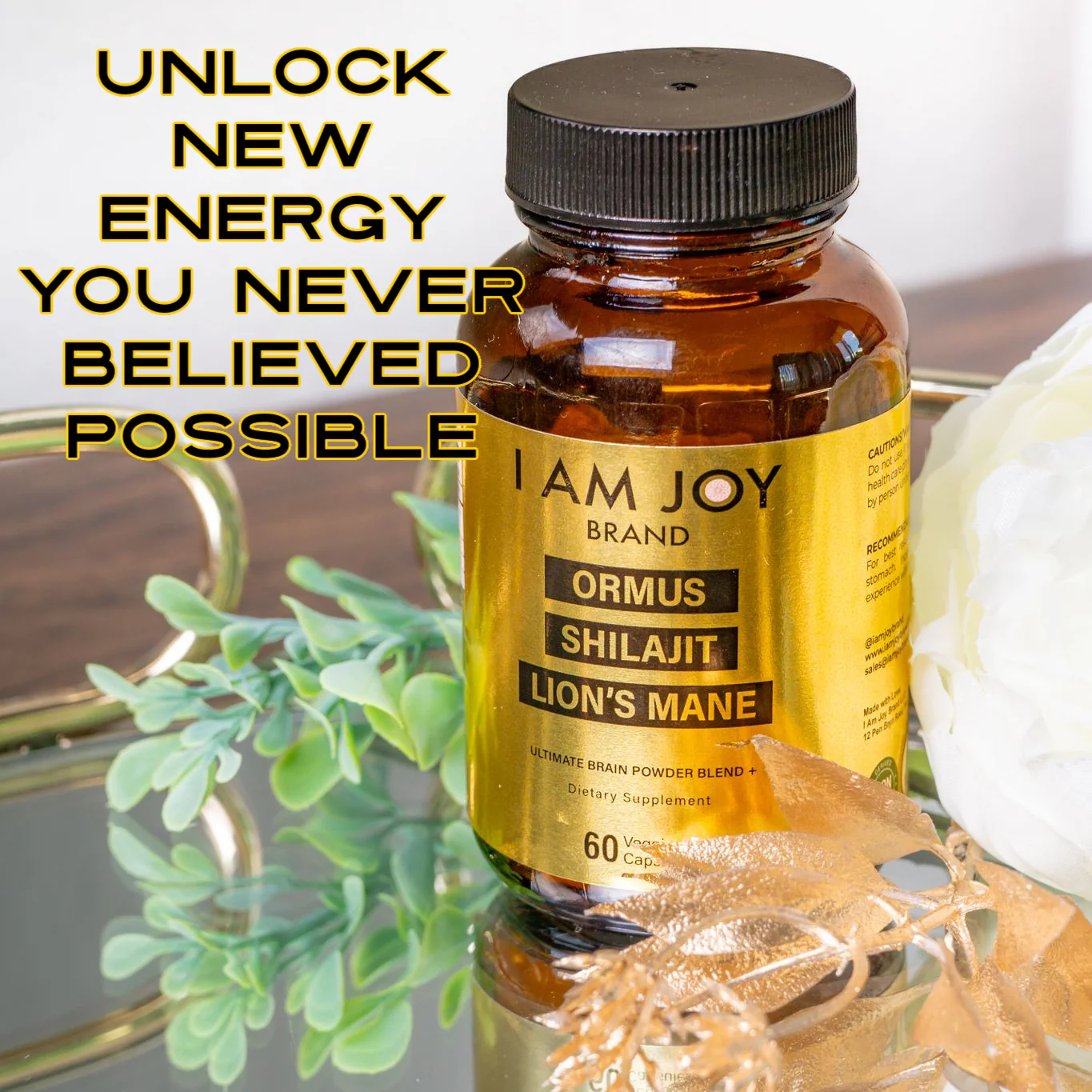 Joy Capsules - Ormus, Shilajit, Lions Mane Mushroom - Image 5