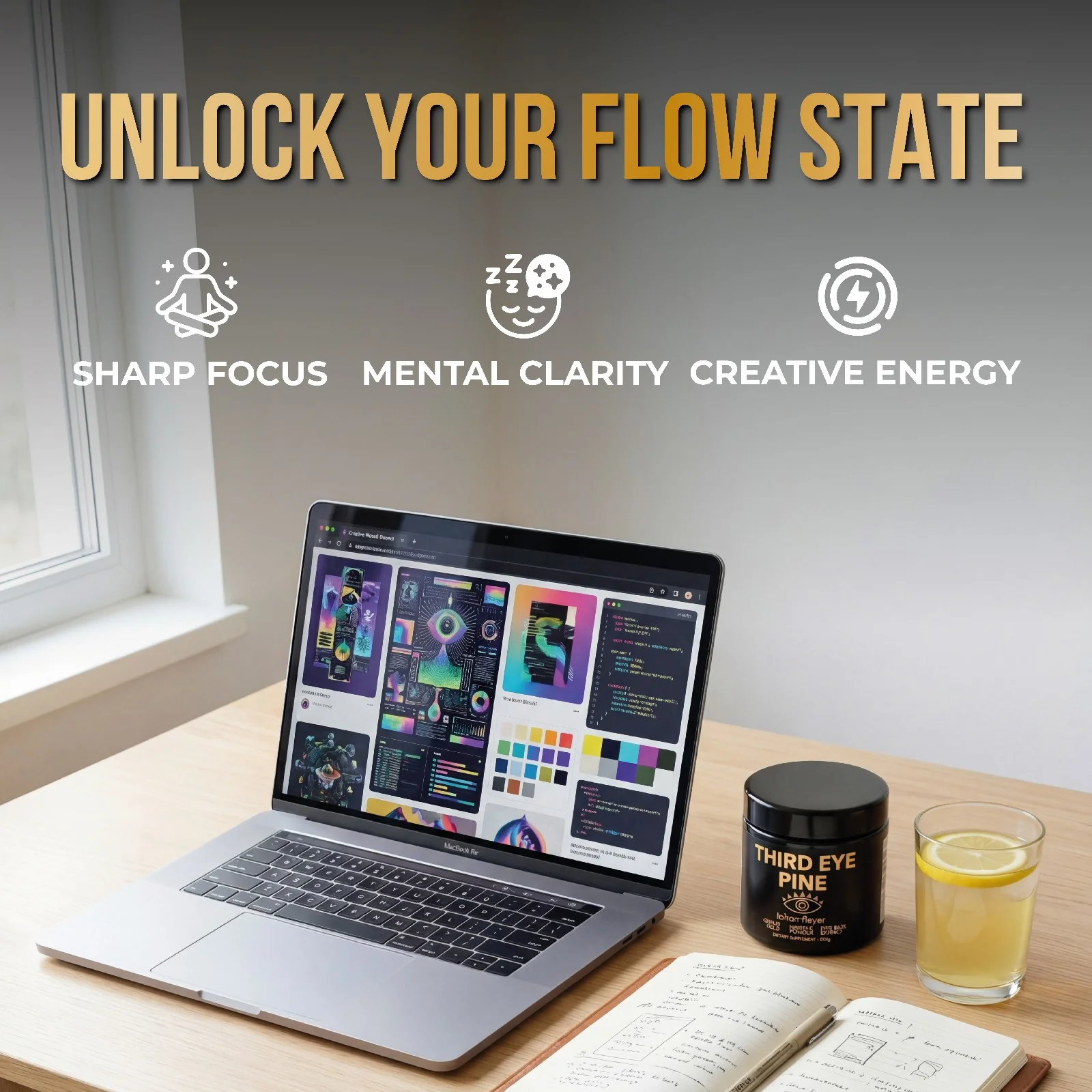 Third Eye Pine (Haritaki, Pine Pollen, Ormus Gold) - Image 6